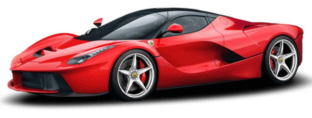 Red Ferrari sports car